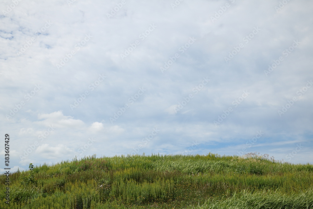 丘の向こうの雲 cloud beyond the hill