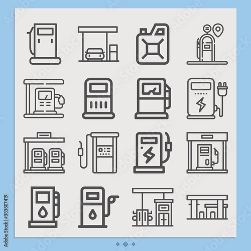 Simple set of stimulate related lineal icons.
