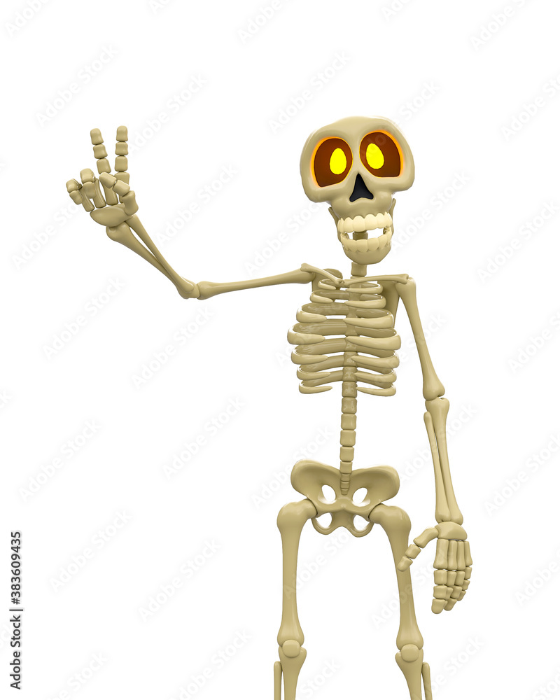 skeleton cartoon in peace and love skeleton cartoon in peace and love