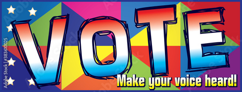 Colorful Vote Banner