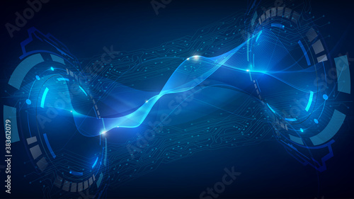 abstract hi tech circuit data fast loading concept design background eps 10 vector