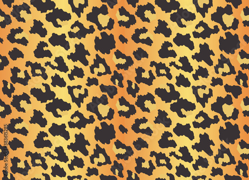 Leopard texture. Seamless print with wild animal skin. Leopard or cheetah nature design pattern. Wild animal skin print. Vector illustration background