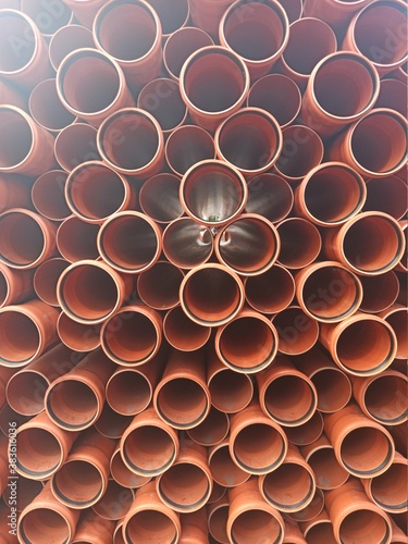 stack of pipes