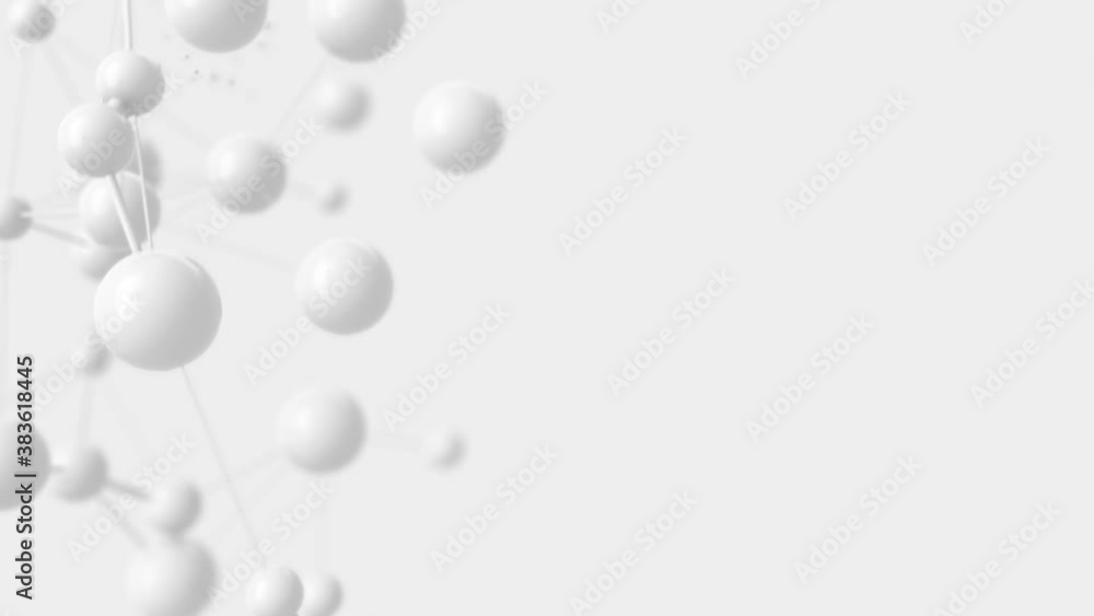 Soft Science Background, Spheres with Links Fly Up and Burst on a White Background. Seamless Looped 3d Animation Ultra HD 4K 3840x2160 Soft Science Background, Spheres with Links Fly Up and Burst on a White Background. Seamless Looped 3d Animation Ultra HD 4K 3840x2160