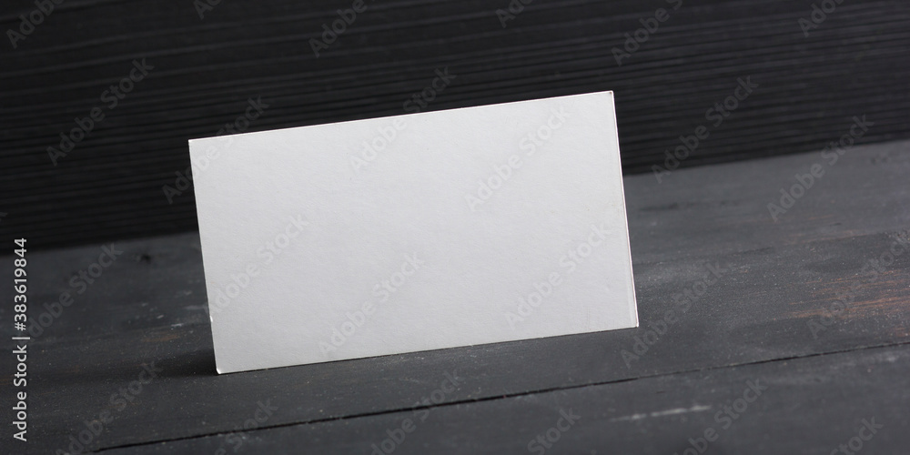 Business cards blank. Mockup on color background. Flat Lay. copy space for text Business cards blank. Mockup on color background. Flat Lay. copy space for text