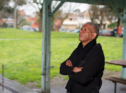 Wurundjeri Elder with Folded Arms photo