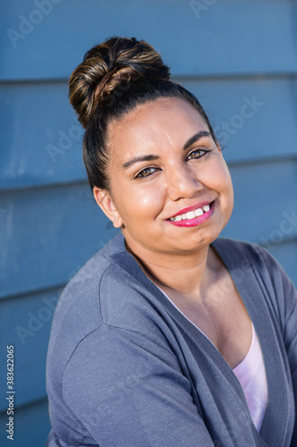 aboriginal woman outside home,(these images not suitable for sensitive use)