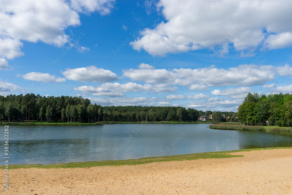 Lake landscape in Druskininkai, Lithuania Lake landscape in Druskininkai, Lithuania