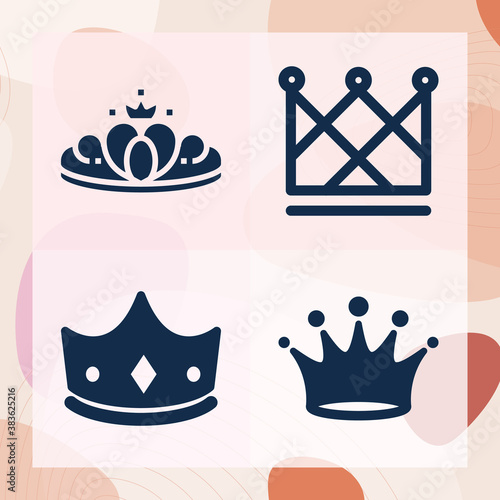 Simple set of prosecutor related filled icons