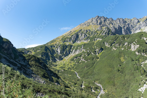 Tatra Mountains landscape, view from Dolina Roztoki, Valley of Roztoka, trail to Dolina Pięciu Stawów, view of Dolinka Buczynowa © Studio Afterglow