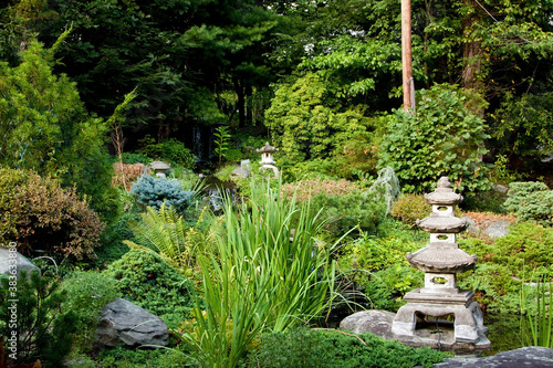 Peaceful Japanese garden photo