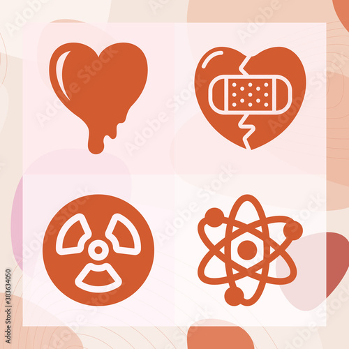 Simple set of levine related filled icons