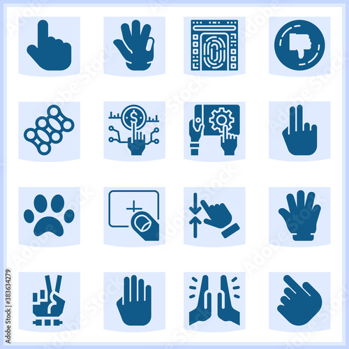 Digit  related simple set. 16  filled