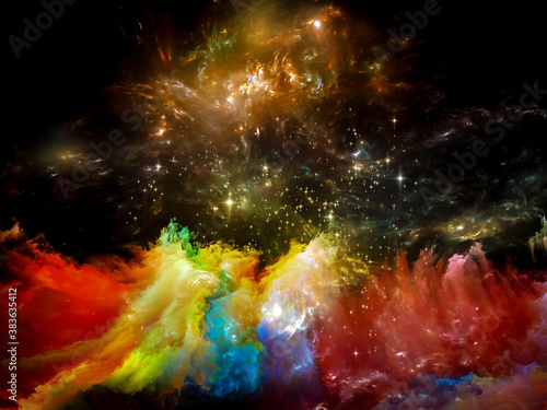 Obraz na plátně Virtual Universe