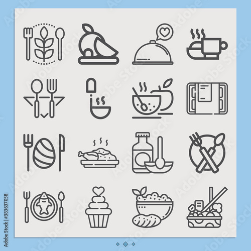 Simple set of to go related lineal icons.