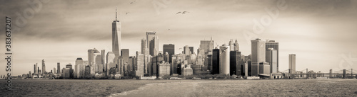 Sepia Manhattan Panorama