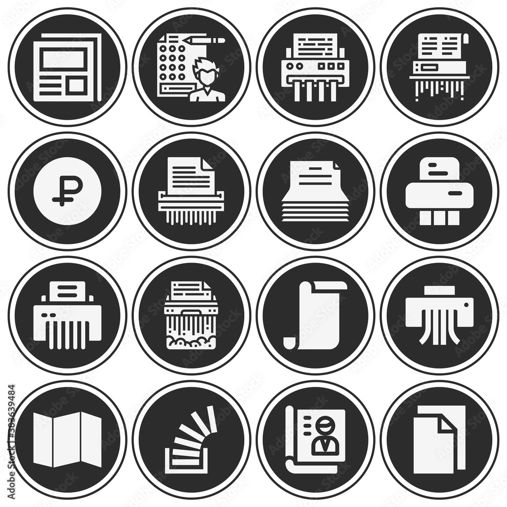 16 pack of feature article filled web icons set 16 pack of feature article filled web icons set