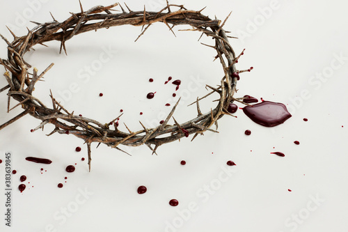 Crown of Thorns and Blood Fotobehang