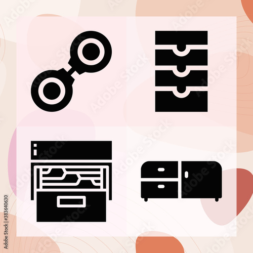 Simple set of resign related filled icons