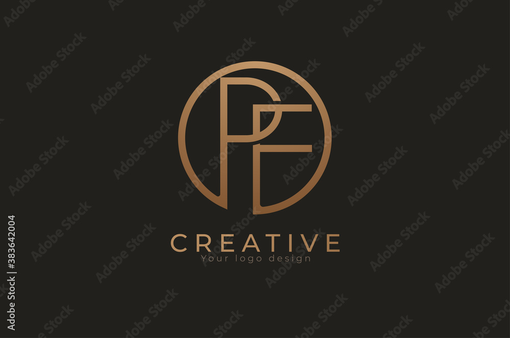 Abstract initial letter P and F logo, usable for branding and business logos, Flat Logo Design Template, vector illustration Abstract initial letter P and F logo, usable for branding and business logos, Flat Logo Design Template, vector illustration