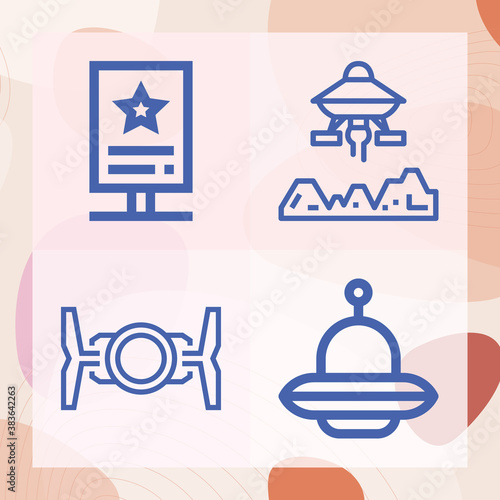 Simple set of rick related lineal icons