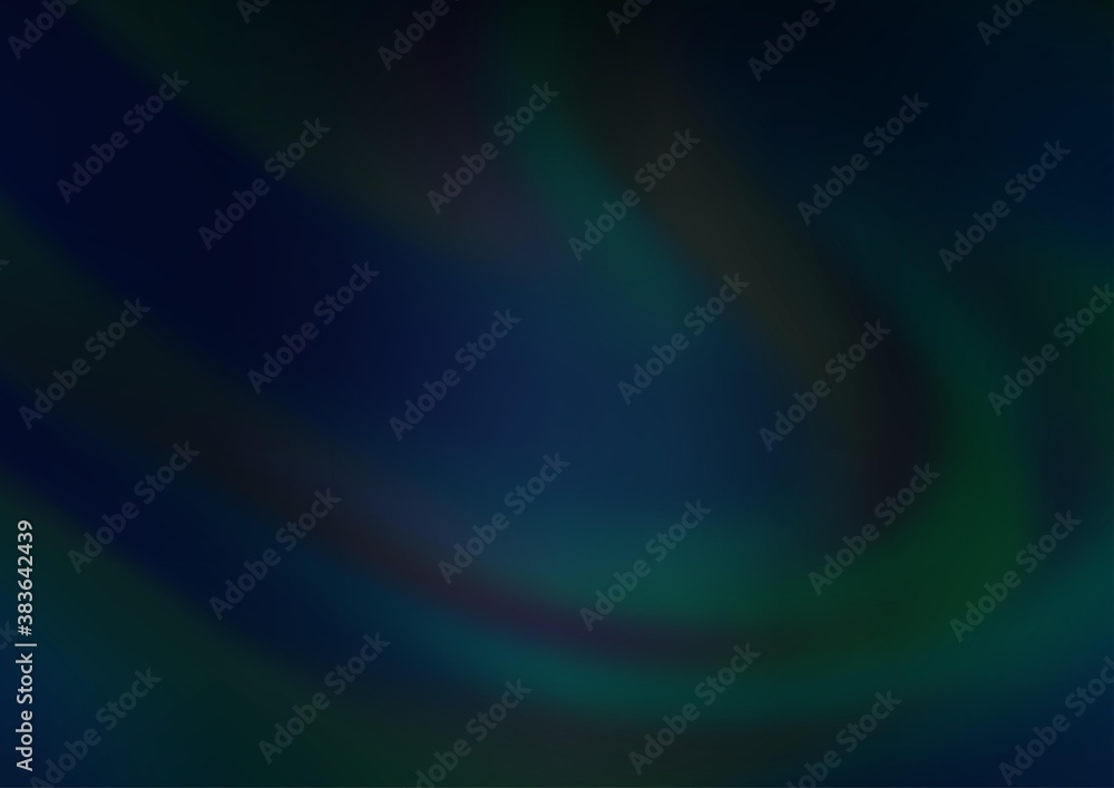 Dark BLUE vector blurred shine abstract template. Dark BLUE vector blurred shine abstract template.