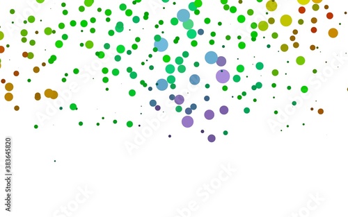 Light Multicolor, Rainbow vector cover with circles.
