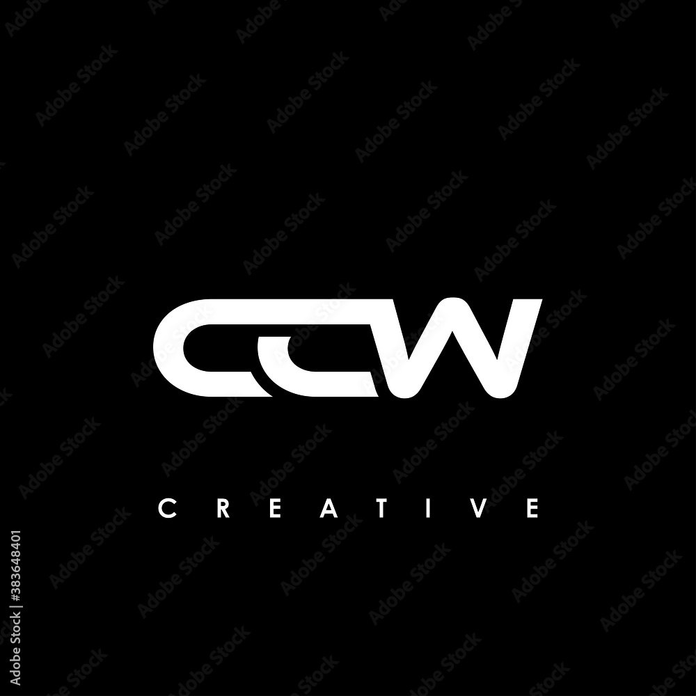 CCW Letter Initial Logo Design Template Vector Illustration	
