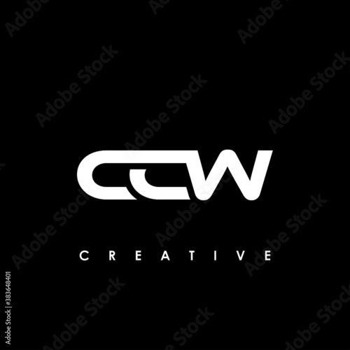 CCW Letter Initial Logo Design Template Vector Illustration 