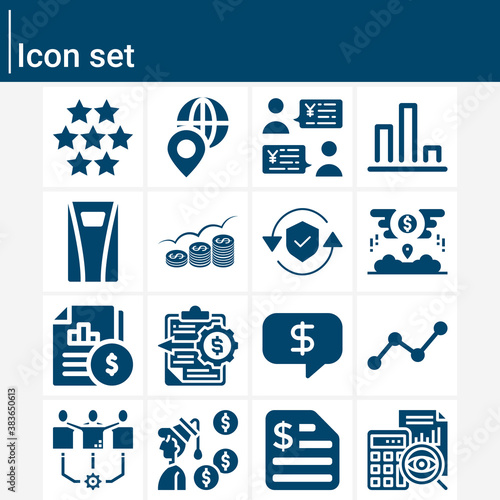 Simple set of constraints related filled icons.