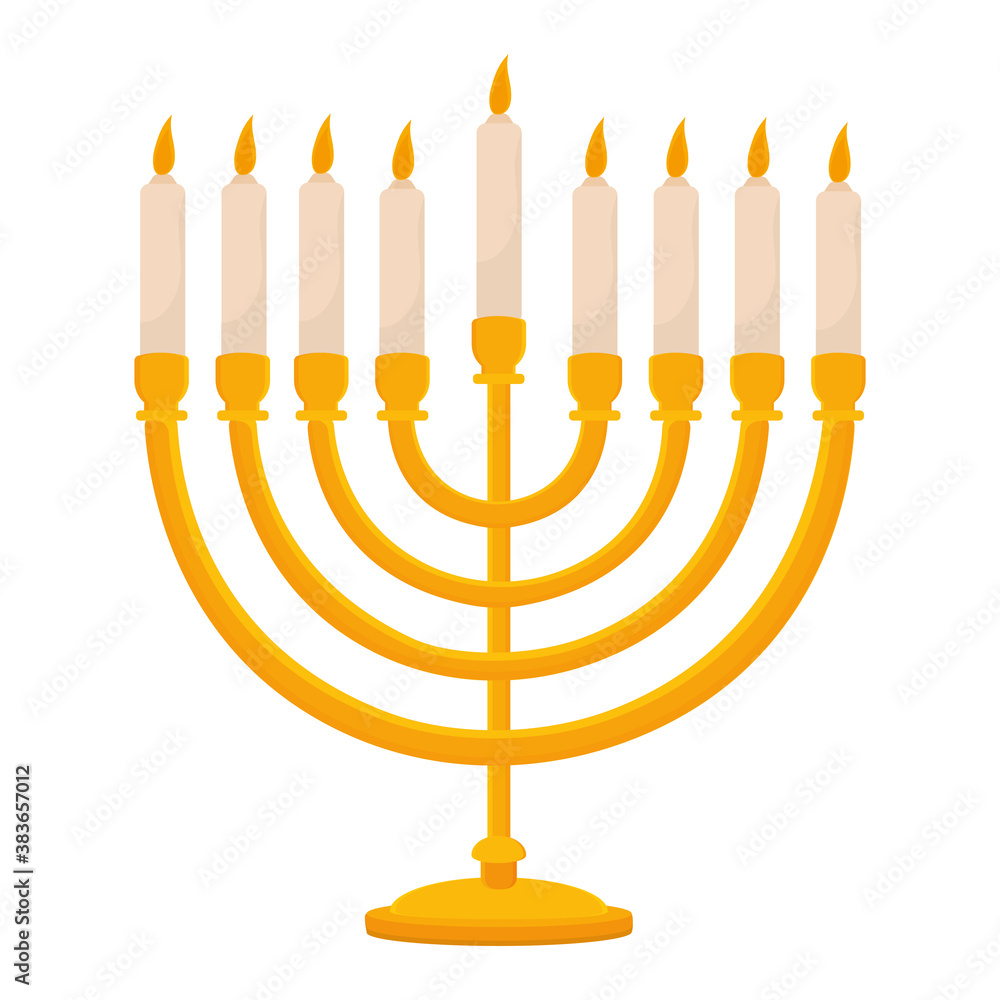 Isolated chandelier rosh hashana jewish icon- Vector Isolated chandelier rosh hashana jewish icon- Vector
