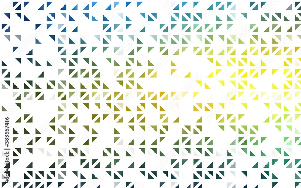 Light Blue, Yellow vector texture in triangular style.