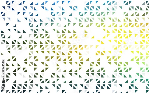 Light Blue  Yellow vector texture in triangular style.