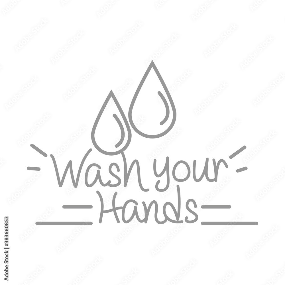 new normal, wash your hands lifestyle care, after coronavirus, hand made line style new normal, wash your hands lifestyle care, after coronavirus, hand made line style