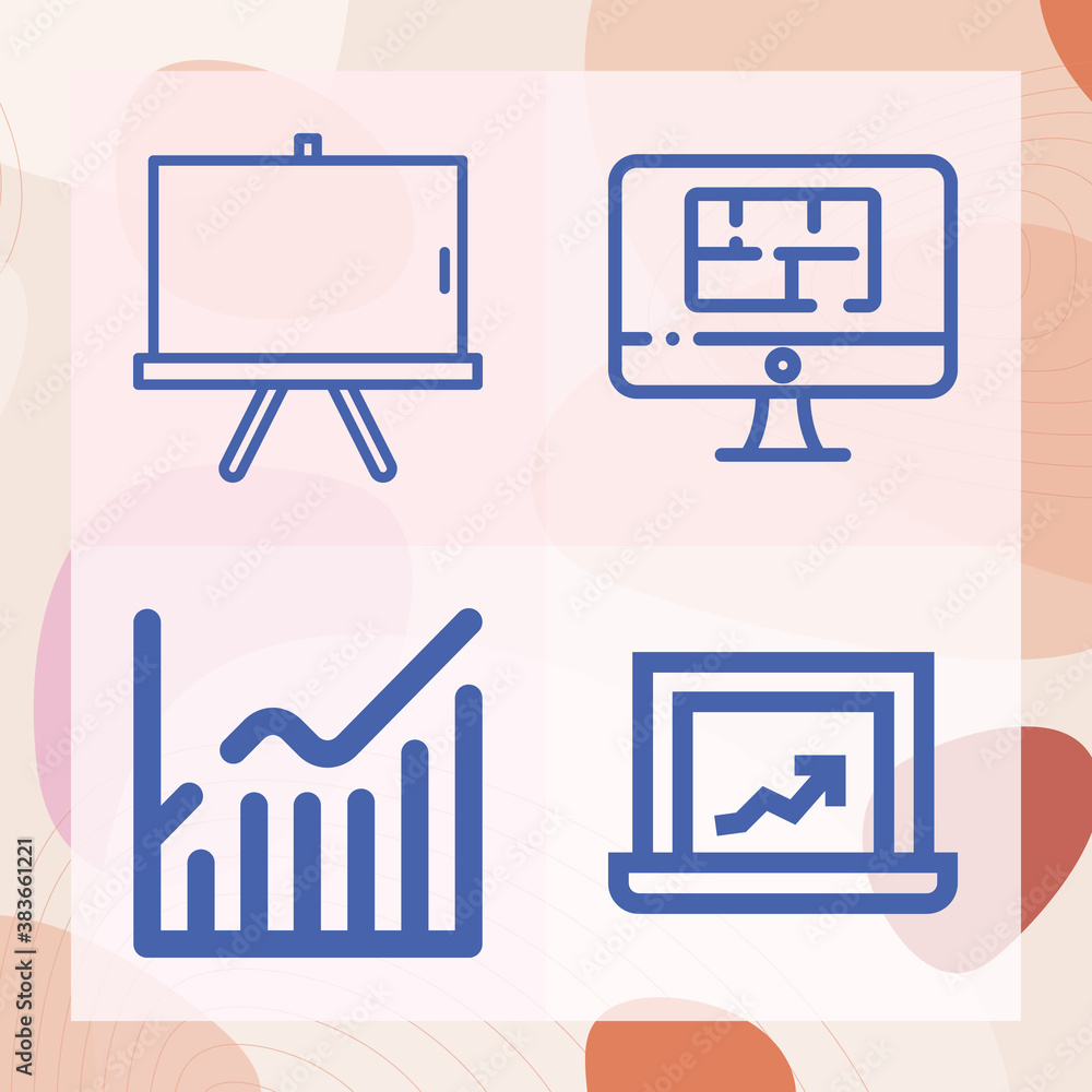 Simple set of variables related lineal icons Simple set of variables related lineal icons
