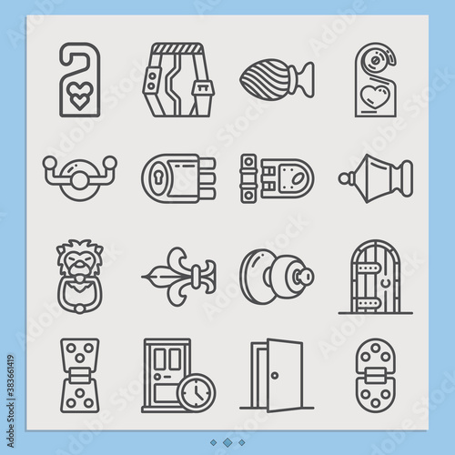 Simple set of closes related lineal icons.