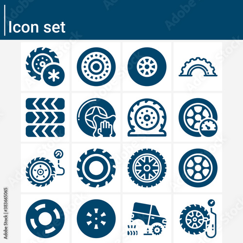 Simple set of vector illustration related filled icons.