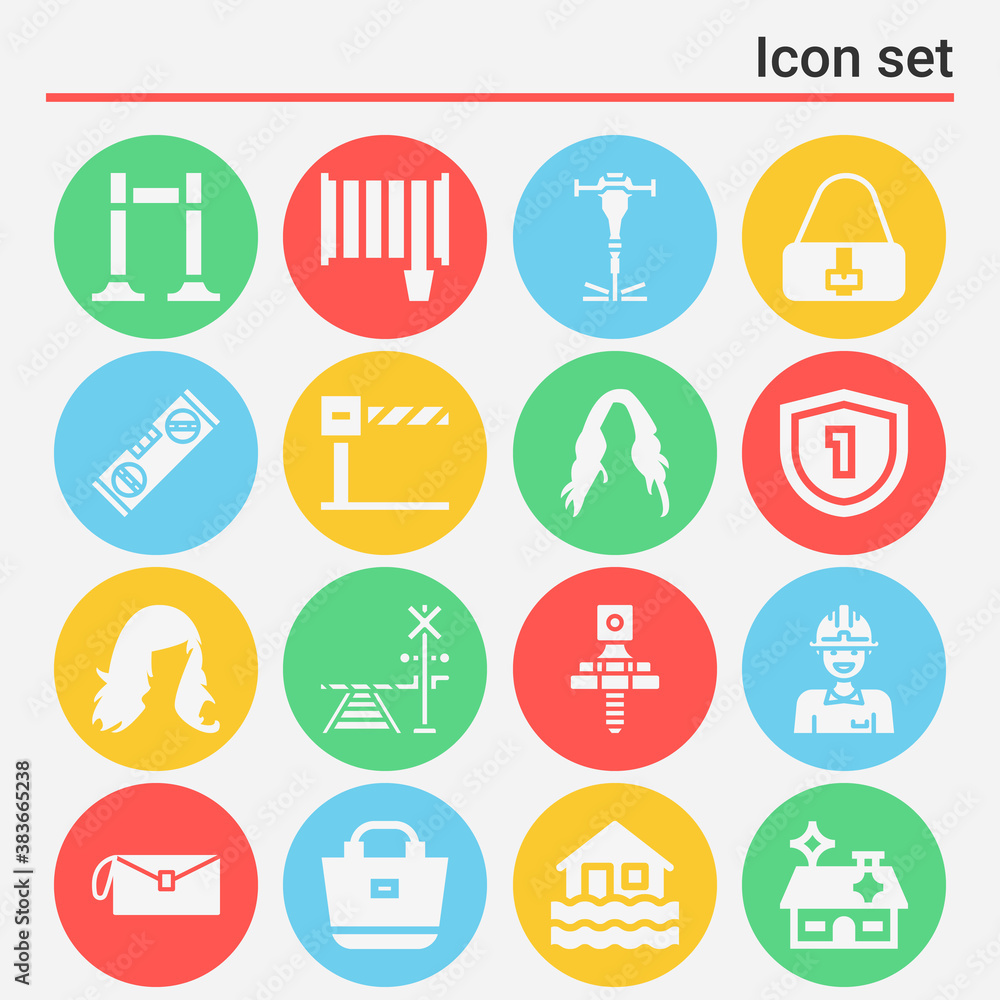 16 pack of dam filled web icons set 16 pack of dam filled web icons set