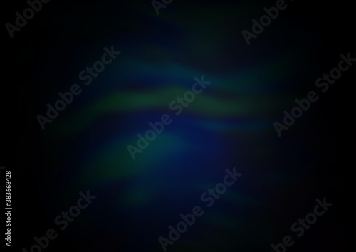 Dark BLUE vector blurred shine abstract pattern.