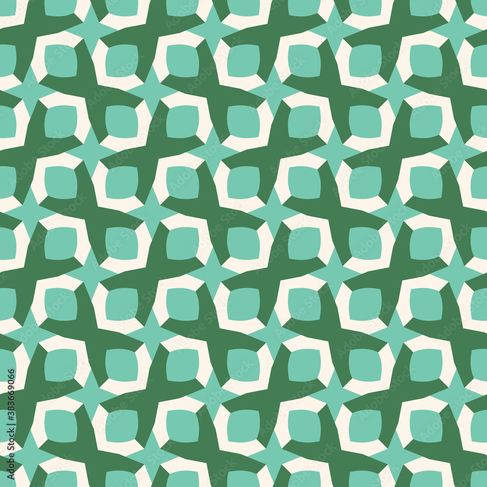 Seamless pattern with Geometric motifs in 3 colors Seamless pattern with Geometric motifs in 3 colors