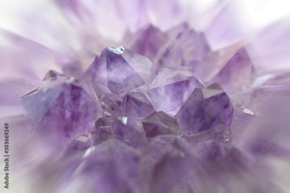Gorgeous Amethyst Gemstone Close Up With Zoom Burst Effect Gorgeous Amethyst Gemstone Close Up With Zoom Burst Effect