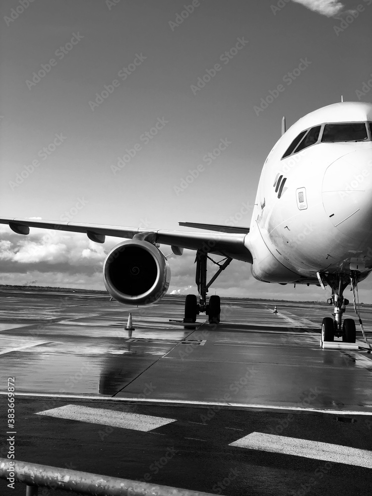 airplane at the airport airplane at the airport