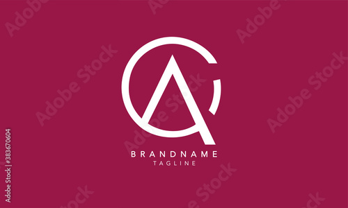 Alphabet letters Initials Monogram logo QA, AQ, Q and A