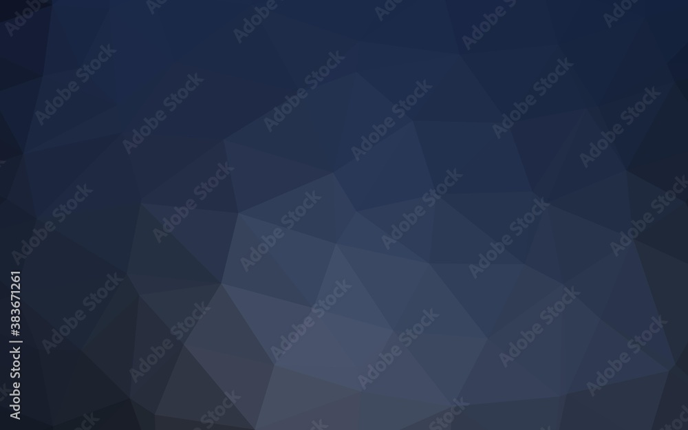 Dark BLUE vector blurry triangle texture.