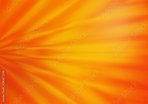 Light Orange vector abstract blurred template.
