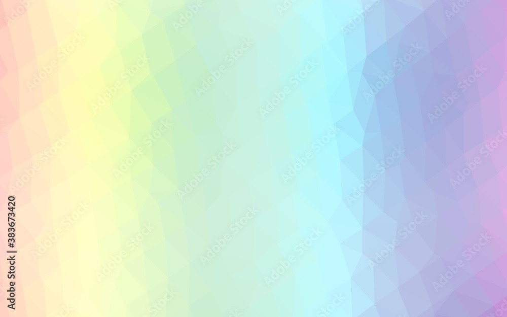 Light Multicolor, Rainbow vector polygonal pattern.