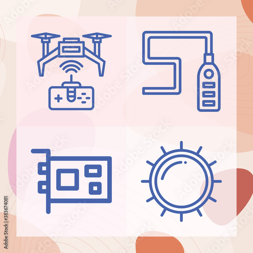 Simple set of went related lineal icons