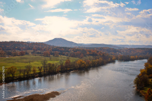 river overlook in fall