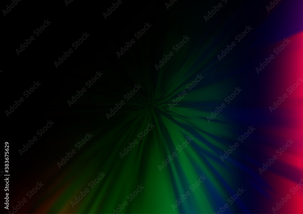 Dark Multicolor, Rainbow vector bokeh pattern.