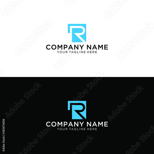 Company R letter logo icon sign vector design